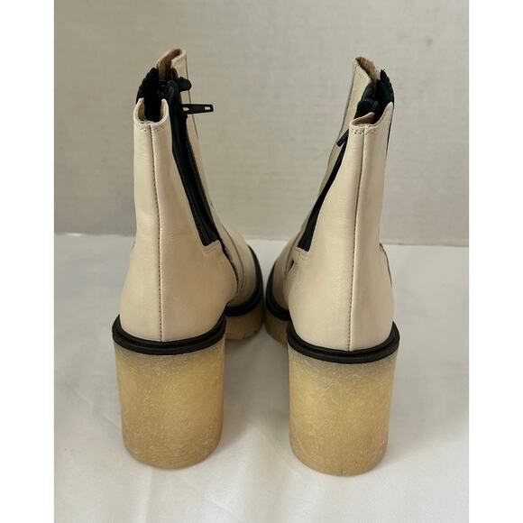 Free People James Chelsea Boots White Leather Size US 10. EU 41 - Picture 3 of 10